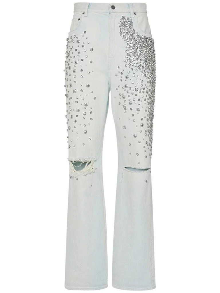 商品Golden Goose|Golden Kim漂白洗水牛仔裤,价格¥12421,第1张图片