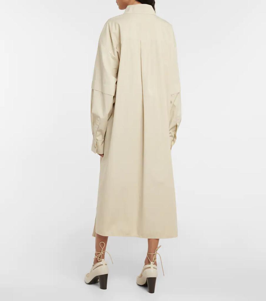 商品Lemaire|大廓形棉质斜纹布中长连衣裙,价格¥5525,第5张图片详细描述