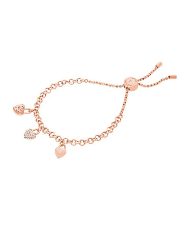 商品Michael Kors|Logo Love Rose Crystal and Stainless Steel Charm Bracelet,价格¥163,第2张图片详细描述