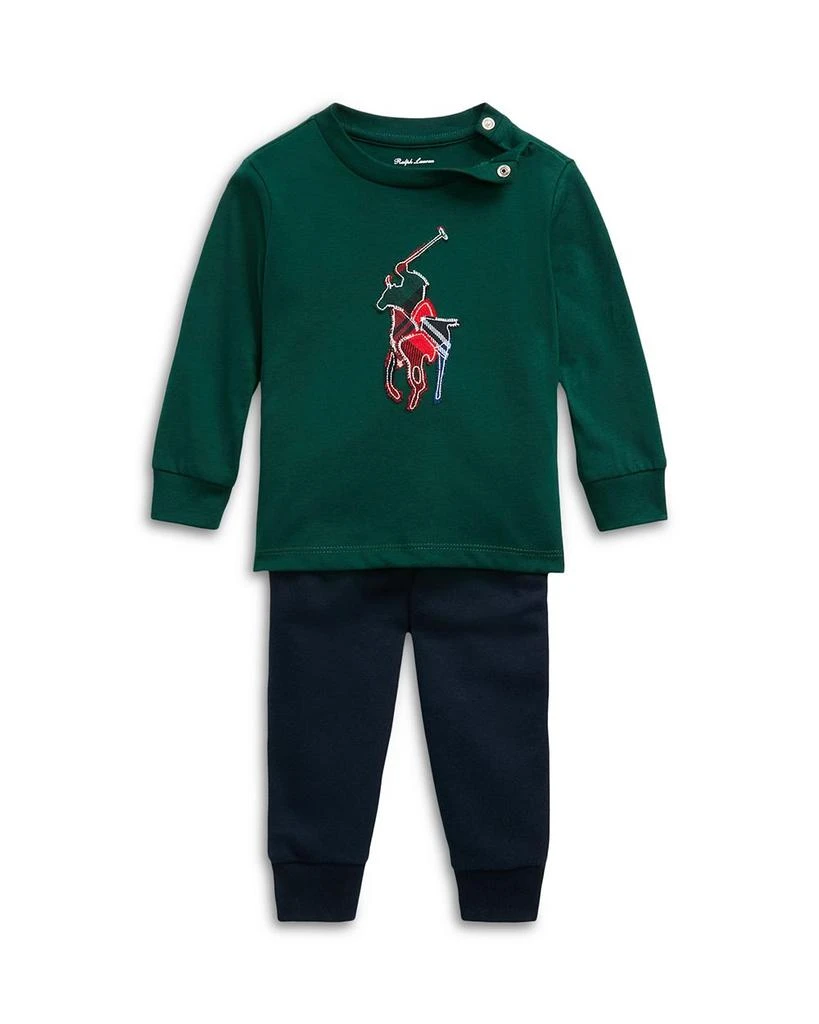 商品Ralph Lauren|Boys' Long Sleeve Tee & Jogger Pants Set - Baby,价格¥524,第1张图片