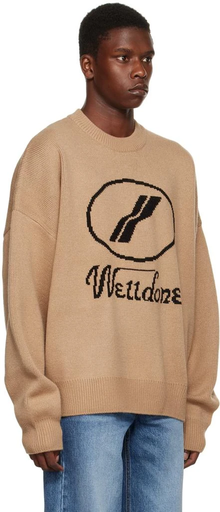 商品We11done|Beige Jacquard Sweater,价格¥1399,第2张图片详细描述