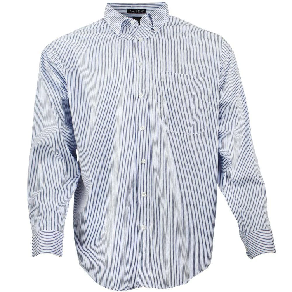 商品River's End|EZCare Pinpoint Long Sleeve Button Up Shirt,价格¥75,第1张图片详细描述