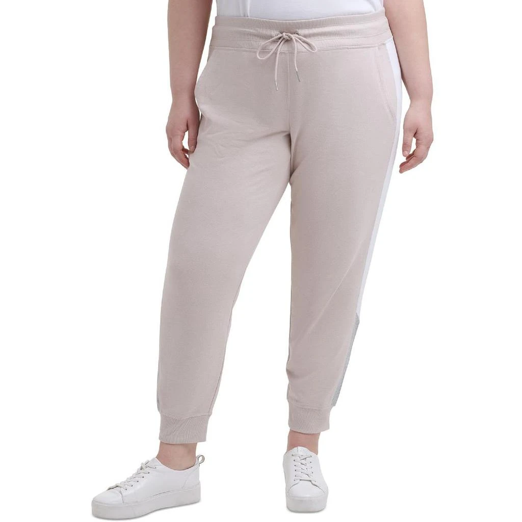 商品Calvin Klein|Calvin Klein Performance Womens Plus Logo Cozy Sweatpants,价格¥54,第1张图片