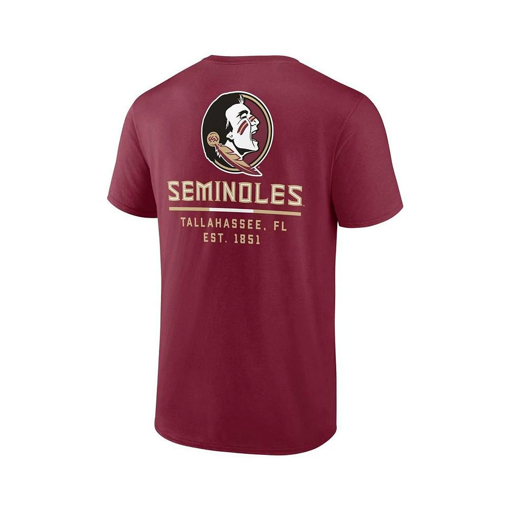 商品Fanatics|Men's Garnet Florida State Seminoles Game Day 2-Hit T-shirt,价格¥224,第3张图片详细描述