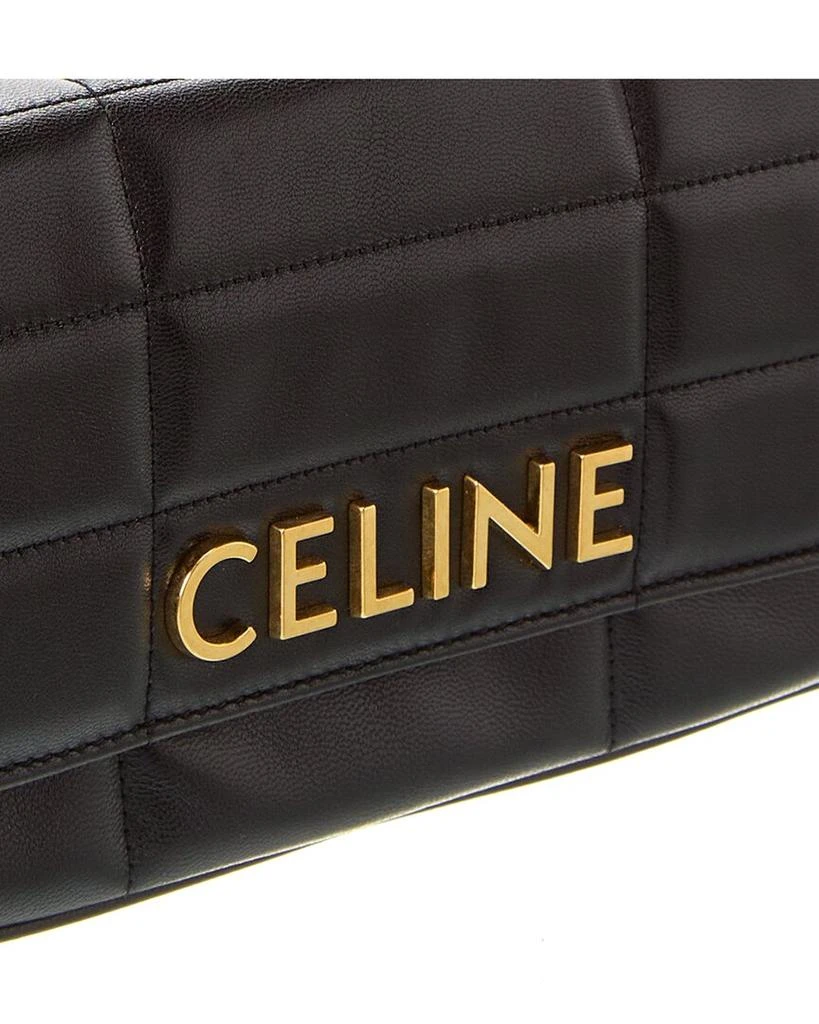 商品Celine|CELINE Monochrome Quilted Leather Shoulder Bag,价格¥20106,第3张图片详细描述