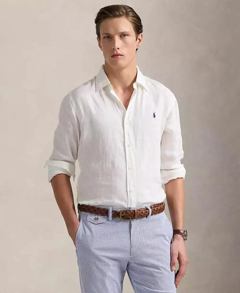 商品Ralph Lauren|男士经典版型亚麻衬衫 多款配色,价格¥1022,第1张图片