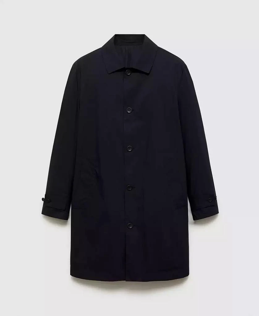 商品Mango|Men's Classic Water-Repellent Trench Coat,价格¥772,第4张图片详细描述