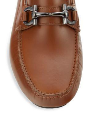 商品Salvatore Ferragamo|​Gancini Leather Driving Shoes,价格¥2976,第7张图片详细描述