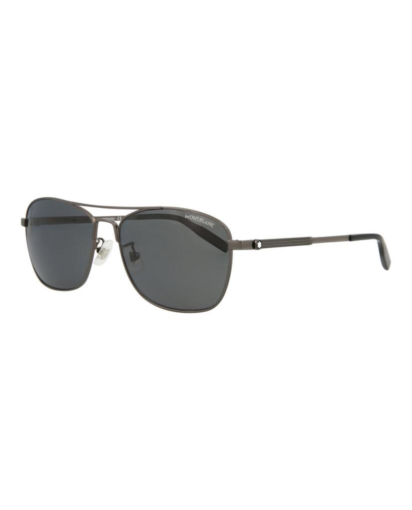 商品MontBlanc|Aviator-Style Metal Sunglasses,价格¥1338,第4张图片详细描述
