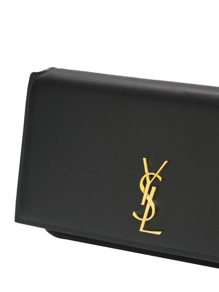 商品Yves Saint Laurent|Monogram Leather Phone Holder W/strap,价格¥5595,第2张图片详细描述