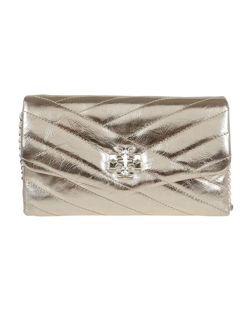 商品Tory Burch|Kira Chevron Metallic Chain Wallet,价格¥3843,第1张图片