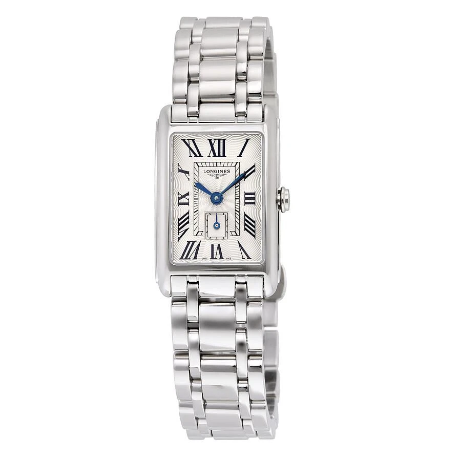 商品Longines|黛绰维纳系列蓝钢指针女士腕表 L52554716,价格¥8515,第1张图片