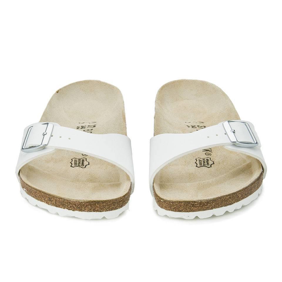 商品Birkenstock|Birkenstock Women's Madrid Slim Fit Single Strap Sandals - White,价格¥491,第6张图片详细描述