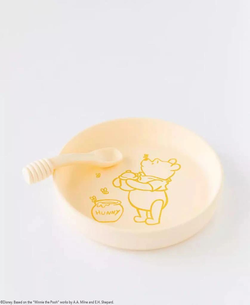 商品Bumkins|Silicone Disney Winnie the Pooh Plate + Spoon Set,价格¥150,第2张图片详细描述