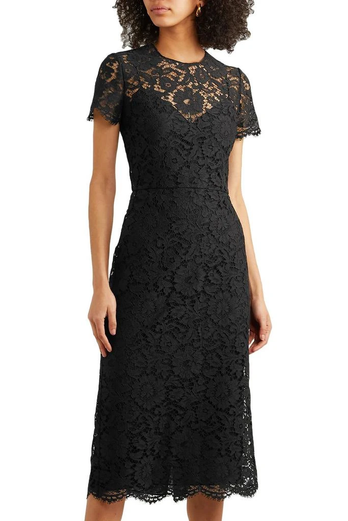 商品Valentino|Corded lace midi dress,价格¥14085,第3张图片详细描述