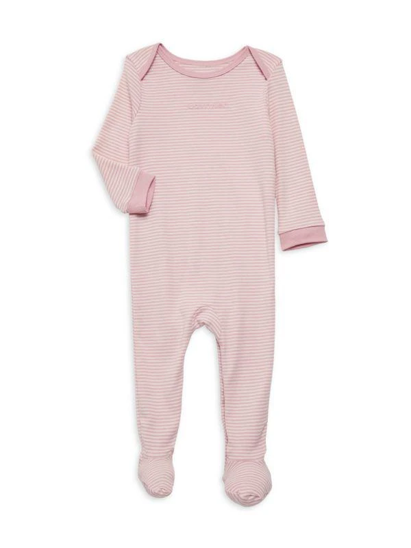 商品Calvin Klein|Baby Girl’s Striped Footie,价格¥137,第1张图片