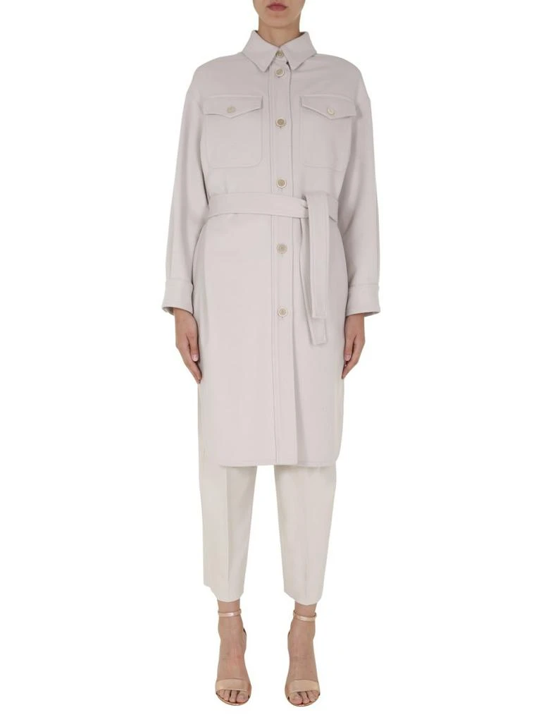 商品Brunello Cucinelli|Brunello Cucinelli Belted Coat,价格¥18540,第3张图片详细描述