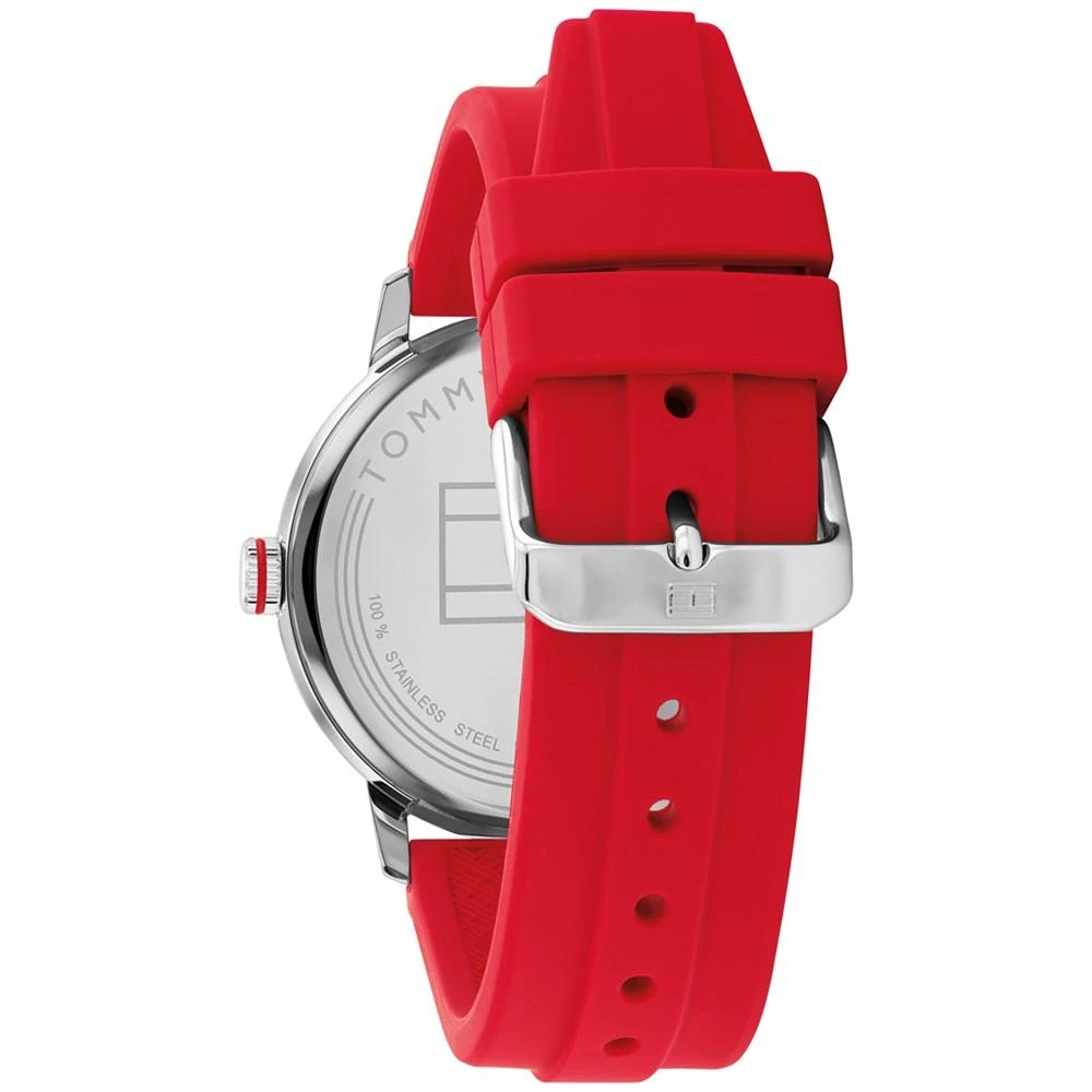 商品Tommy Hilfiger|Men's Red Silicone Strap Watch 46mm, Created for Macy's,价格¥362,第3张图片详细描述