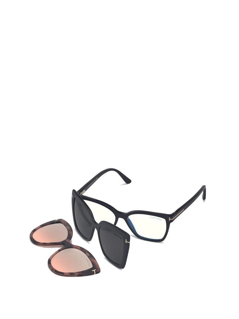 Tom Ford Eyewear Double Clip On Butterfly Frame Glasses 商品