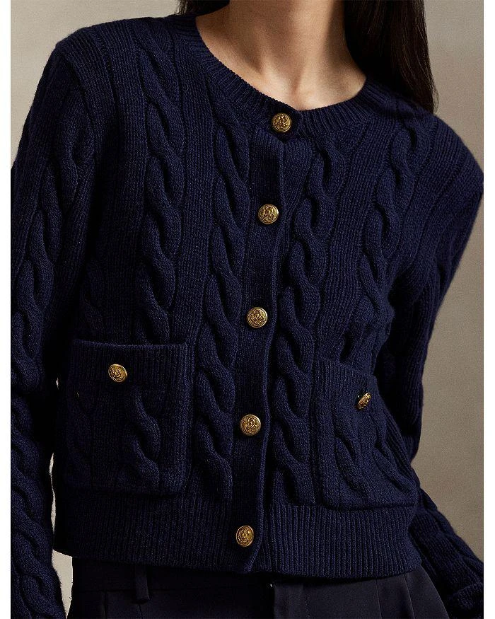 商品Ralph Lauren|Cable Wool Cashmere Cardigan,价格¥2184,第4张图片详细描述