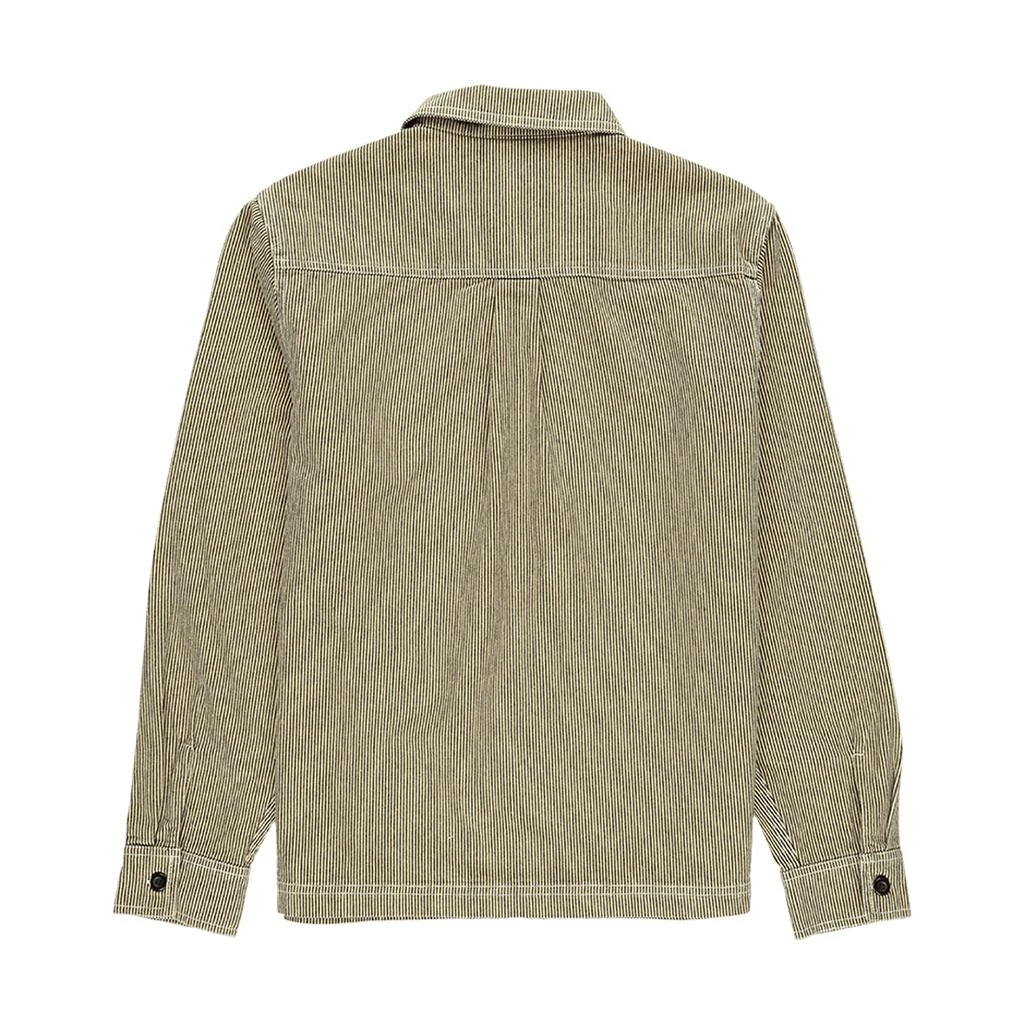 商品STUSSY|Overdyed Hickory Long Sleeve Zip Shirt,价格¥987,第2张图片详细描述