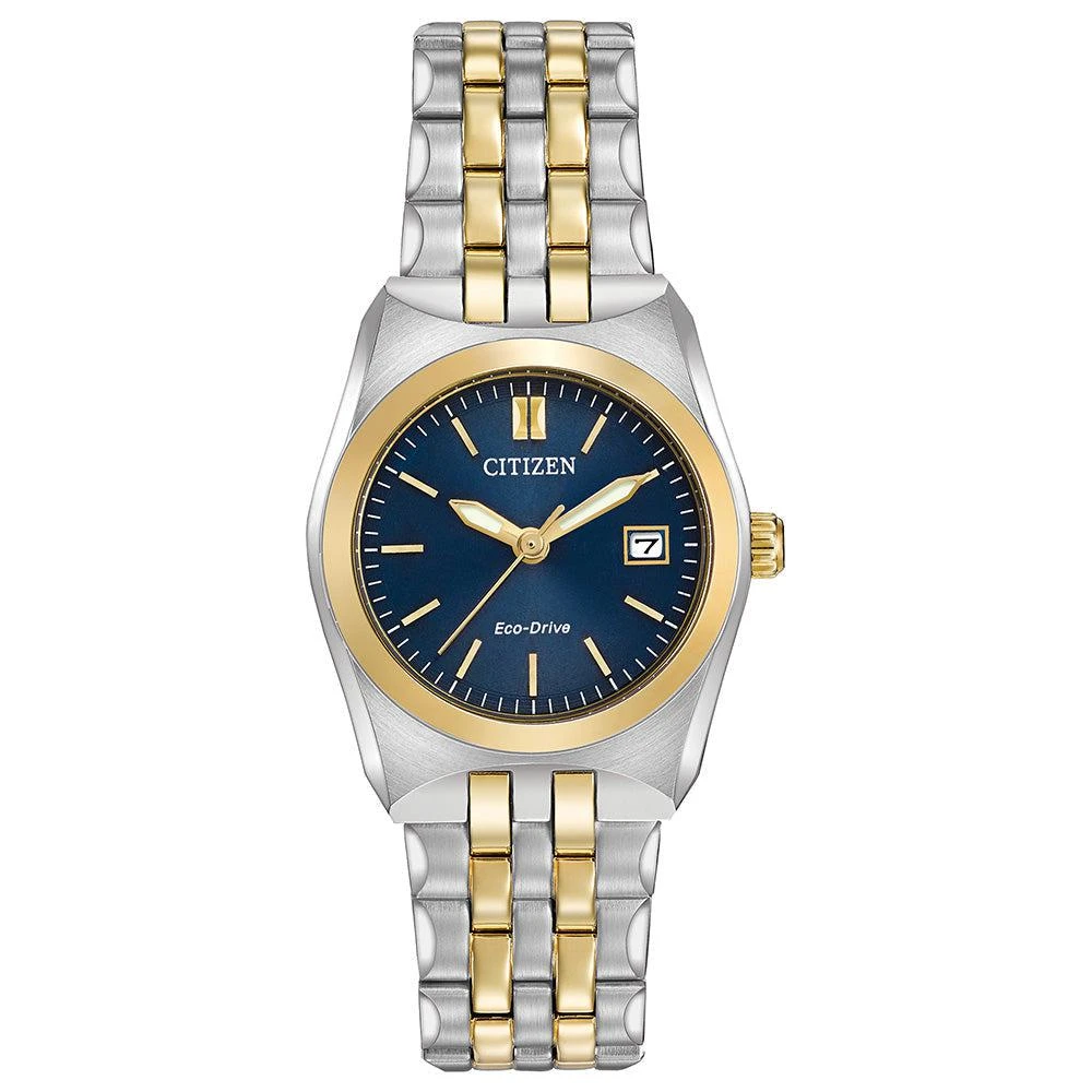 商品Citizen|Citizen Ladies Eco-Drive Corso Blue Dial Bracelet Watch,价格¥2079,第1张图片