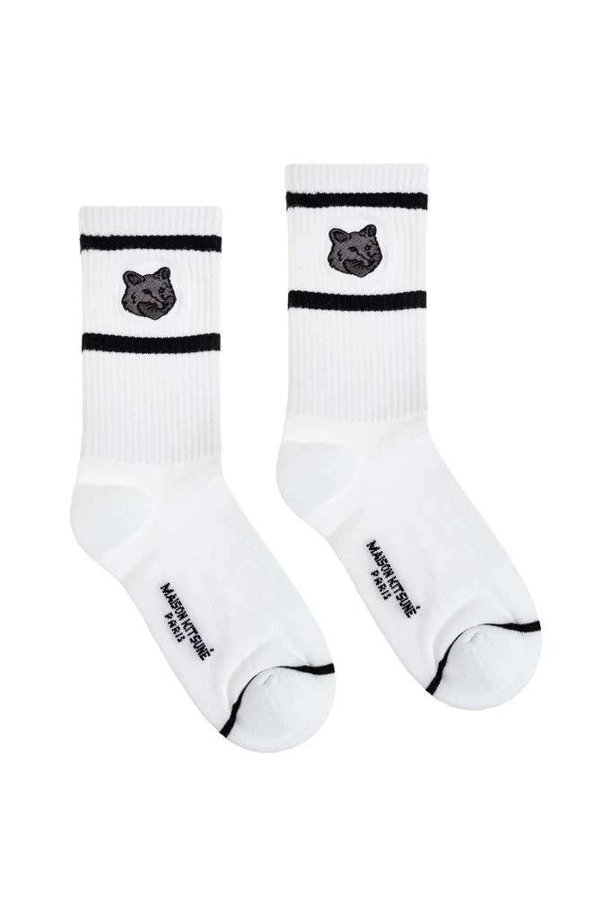 商品Maison Kitsune|Cotton socks with logo,价格¥199,第4张图片详细描述