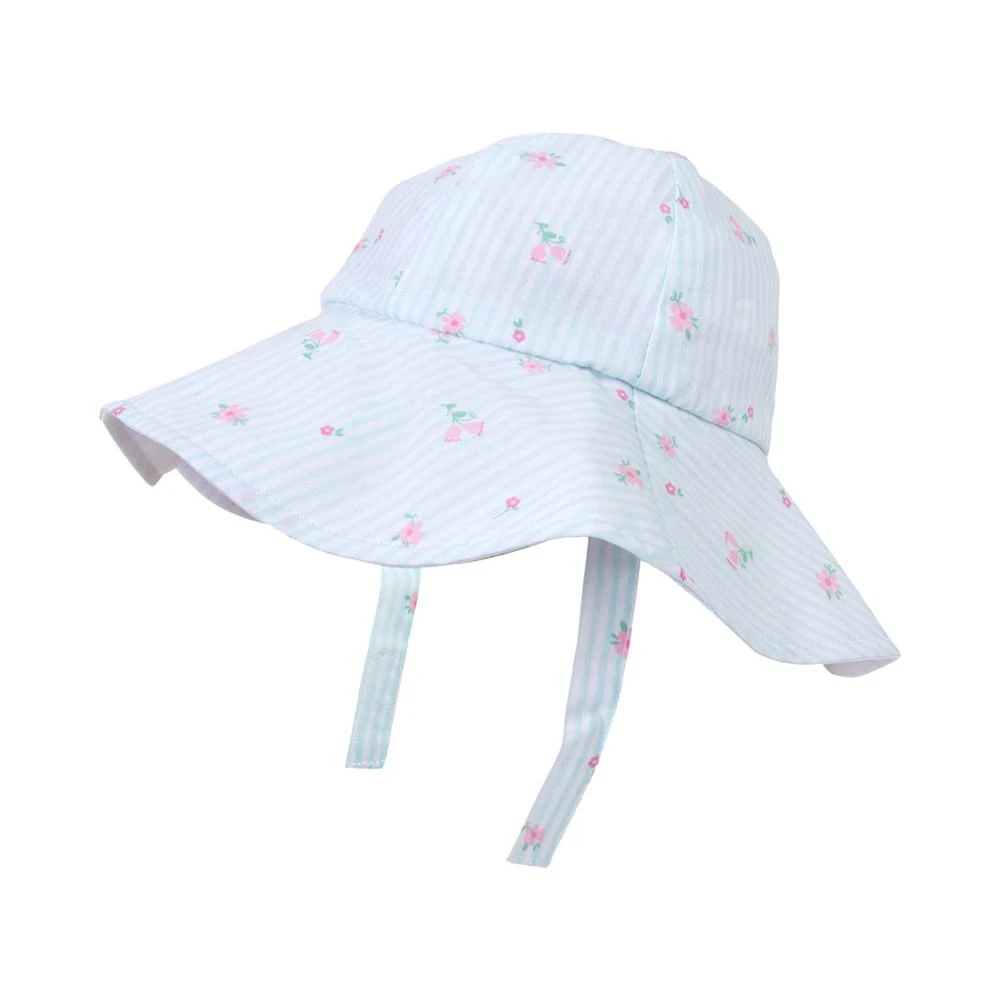 商品Baby Essentials|Baby Girls Woven Cotton Floral-Print Romper and Hat, 2 Piece Set,价格¥137,第3张图片详细描述