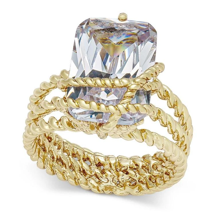 商品Charter Club|Gold-Tone Cubic Zirconia Wrap Ring, Created for Macy's,价格¥62,第1张图片