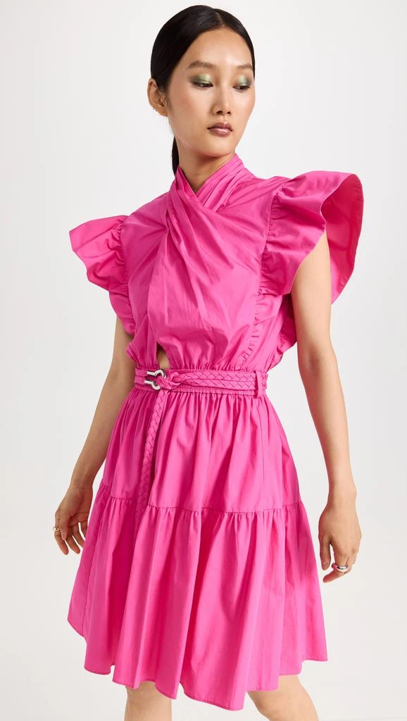 商品Derek Lam|Derek Lam 10 Crosby Finn 荷叶边裹身连衣裙,价格¥1017,第2张图片详细描述