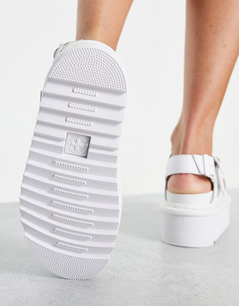 Dr Martens Voss Quad sandals in white商品第4张图片规格展示