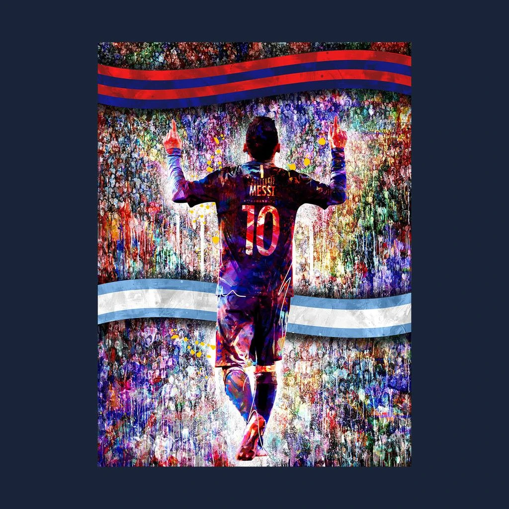 Messi Silhouette Crowd Graphic T-Shirt 商品