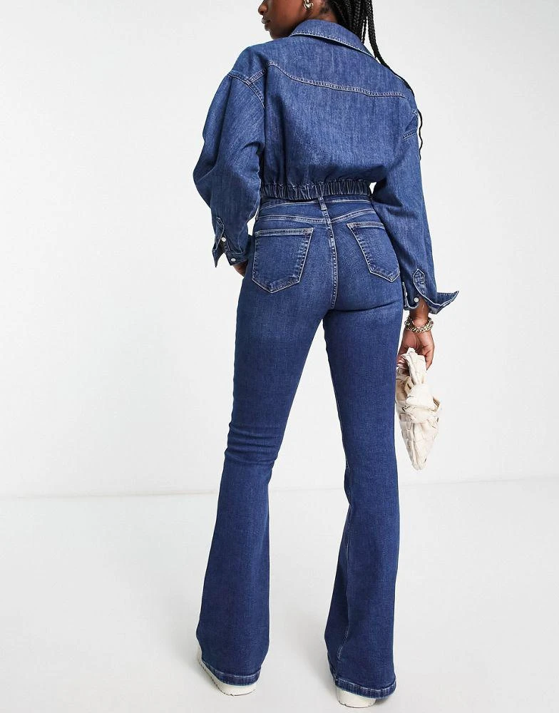 商品Topshop|Topshop Jamie flare jeans in rich blue,价格¥420,第2张图片详细描述