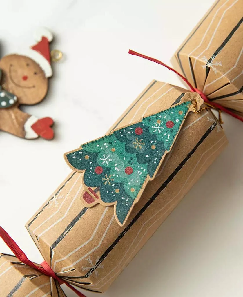 商品Glitzhome|6PK 2''D X 12.00''H Christmas Kraft Paper Characters Tag Party Cracker with Gift Contents,价格¥626,第2张图片详细描述