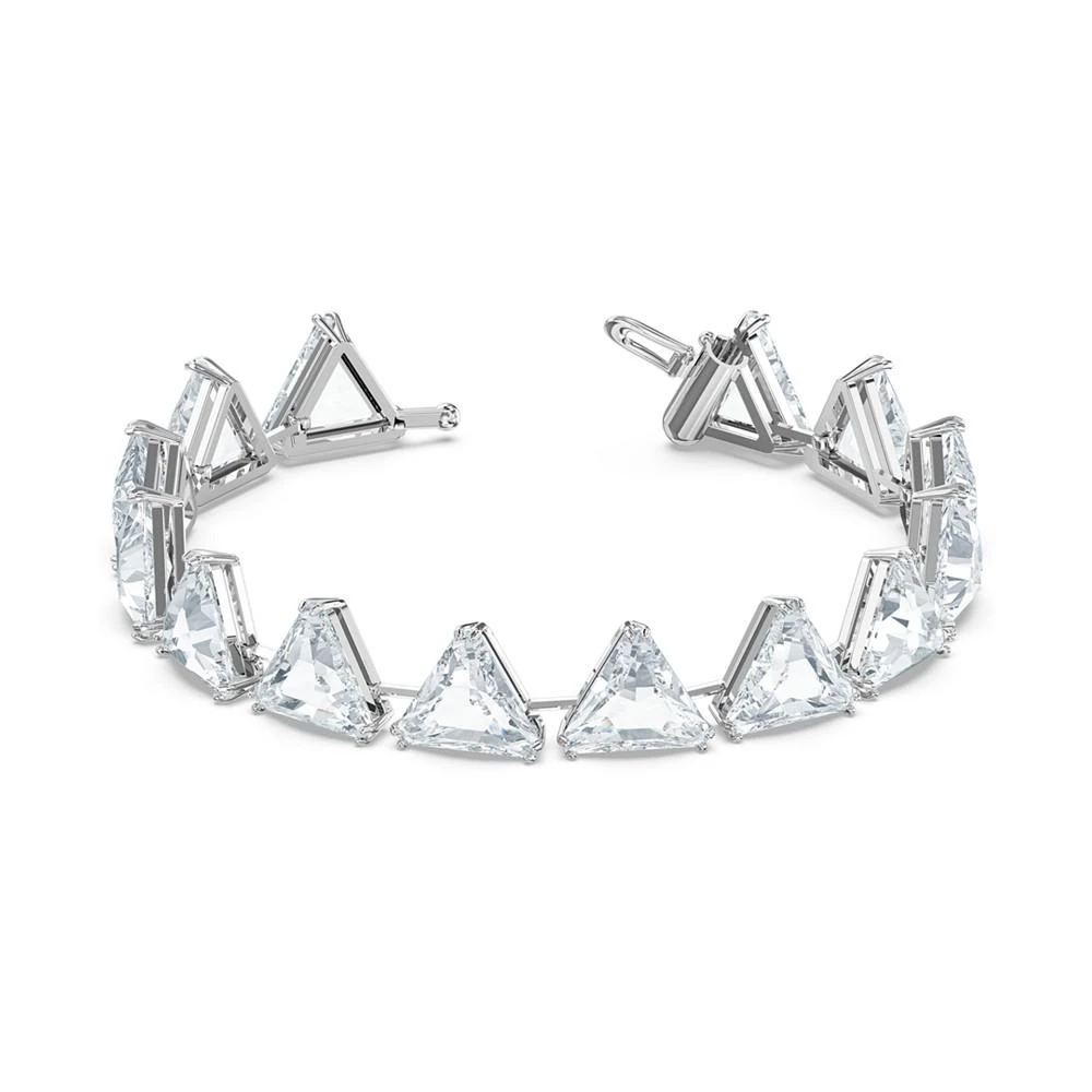 商品Swarovski|Silver-Tone Triangle-Crystal Flex Bracelet,价格¥614,第3张图片详细描述