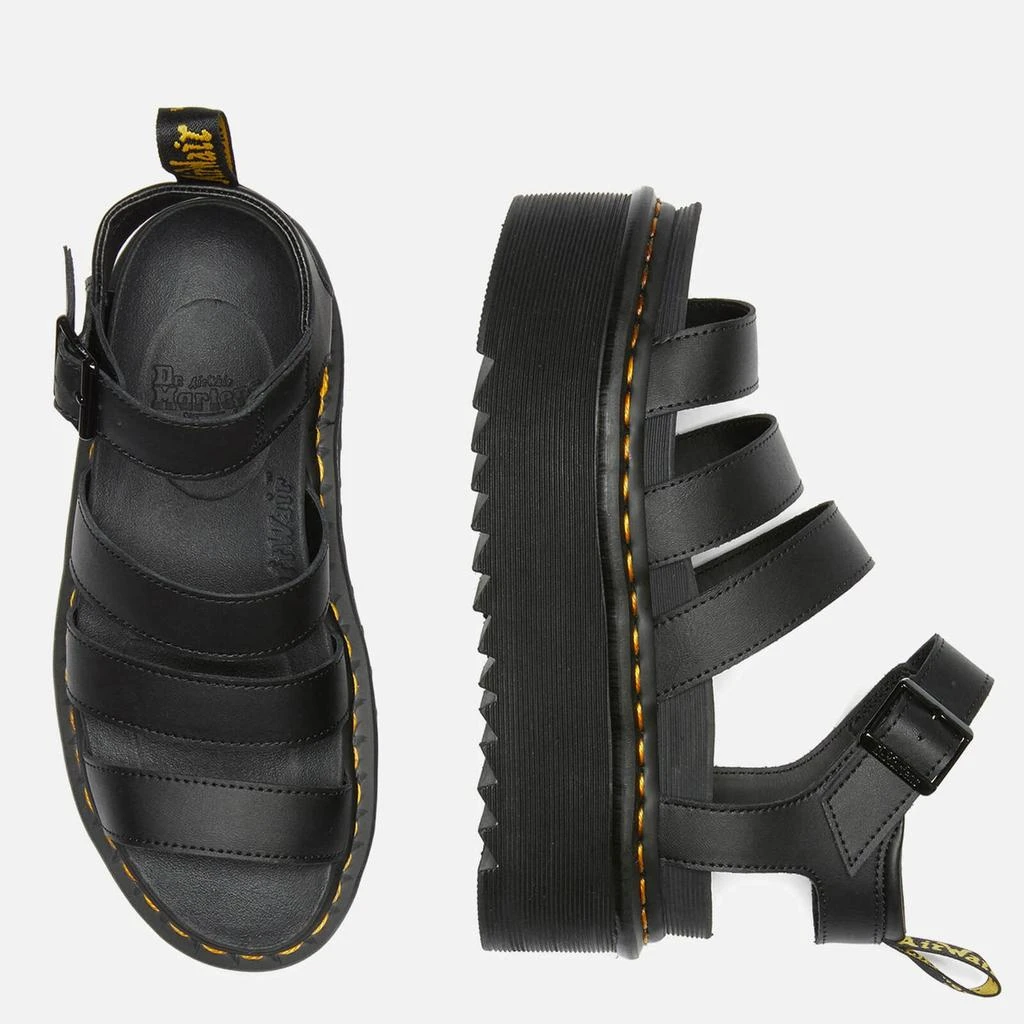 商品Dr. Martens|Dr. Martens Women's Blaire Quad Sandals - Black,价格¥749,第3张图片详细描述