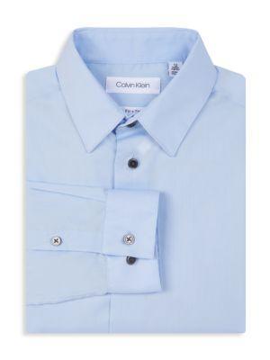 商品Calvin Klein|Little Boy’s Stretch-Poplin Dress Shirt,价格¥175,第5张图片详细描述