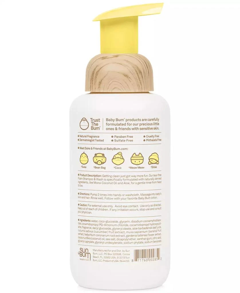 商品Sun Bum|Baby Bum Shampoo & Wash, 12-oz.,价格¥75,第2张图片详细描述