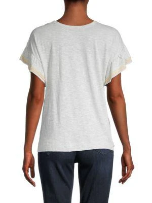 商品Democracy|Embroidered Twist Front Top,价格¥119,第2张图片详细描述