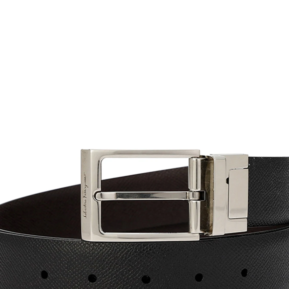 SALVATORE FERRAGAMO 男士黑色腰带 67-9077-585840【包装随机，部分无包装盒】 商品