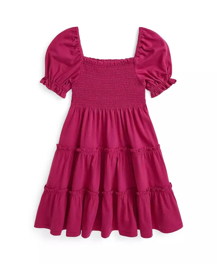 商品Ralph Lauren|Toddler and Little Girls Smocked Cotton Jersey Dress,价格¥212,第2张图片详细描述