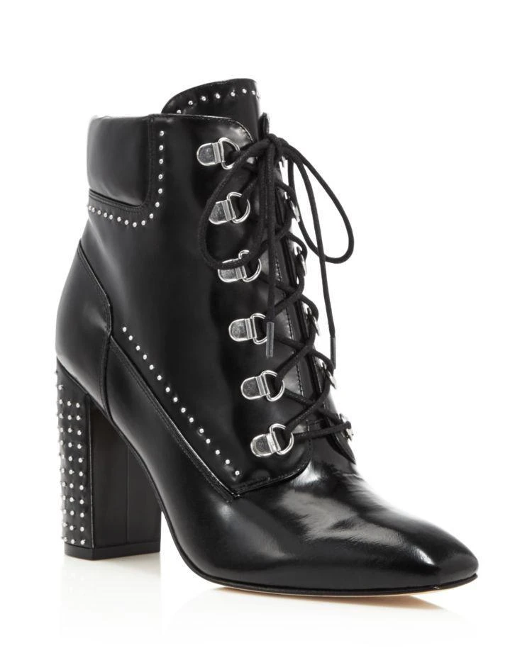 商品Sigerson Morrison|Women's Valora Studded Lace Up Block Heel Booties - 100% Exclusive,价格¥2469,第1张图片