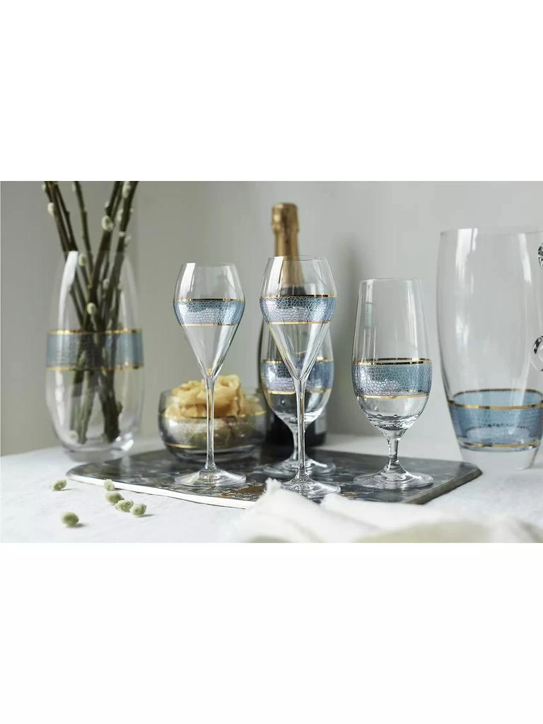 商品Michael Wainwright|Panthera Indigo 2-Piece Prosecco Glass Set,价格¥603,第3张图片详细描述