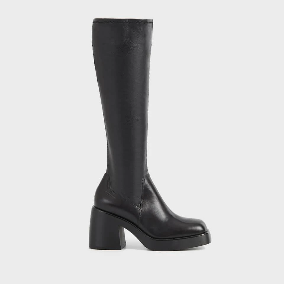 商品Vagabond|VAGABOND BROOKE STRETCH LEATHER HEELED KNEE HIGH BOOTS,价格¥1758,第1张图片