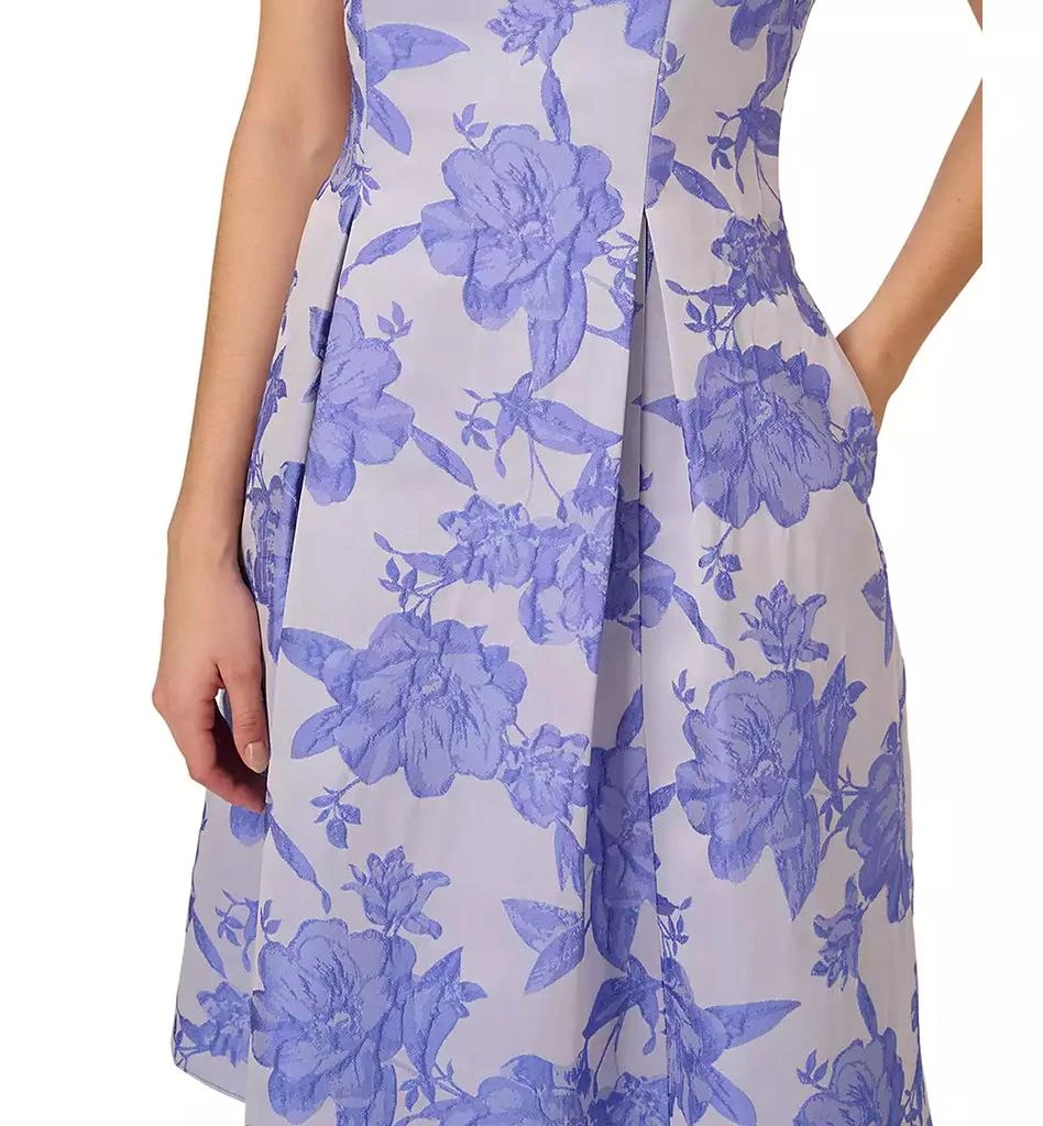 商品Adrianna Papell|Women's Printed Boat-Neck Sleeveless Dress,价格¥449,第4张图片详细描述