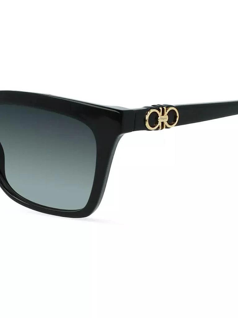 商品Salvatore Ferragamo|Gancini 55MM Modified Rectangle Sunglasses,价格¥1810,第3张图片详细描述