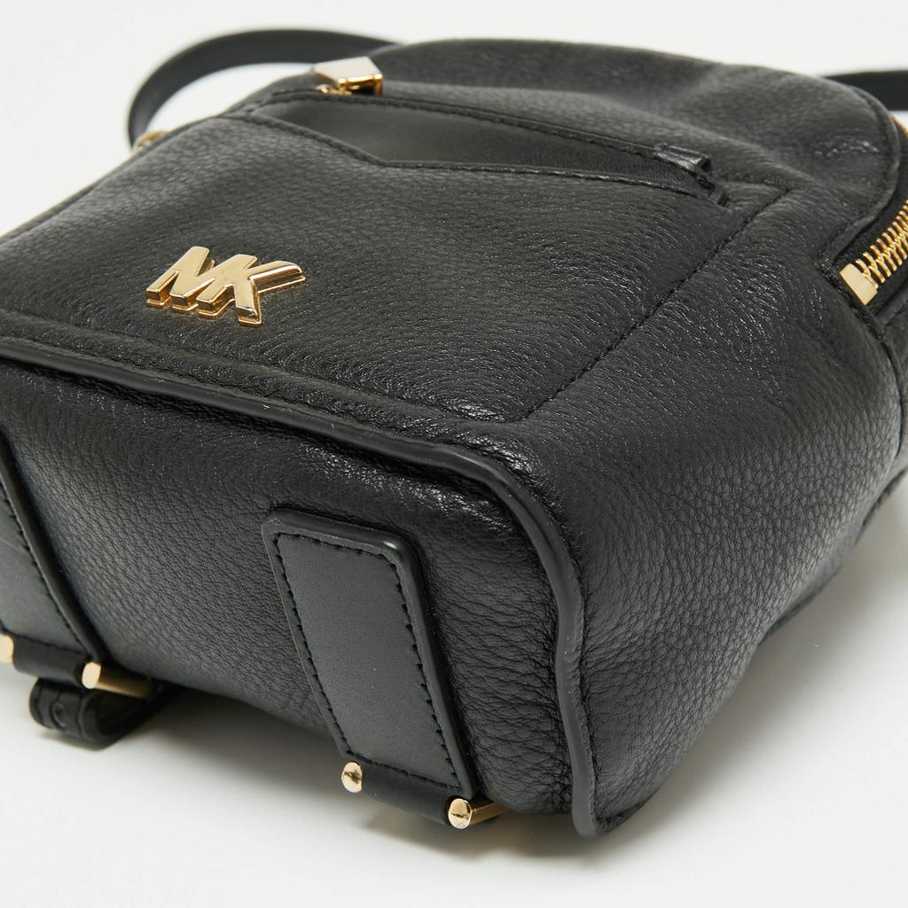 Michael Kors Black Leather Jessa Convertible Backpack商品第10张图片规格展示