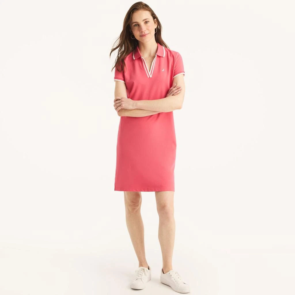 商品Nautica|Womens Sustainably Crafted Ocean Polo Dress,价格¥318,第4张图片详细描述
