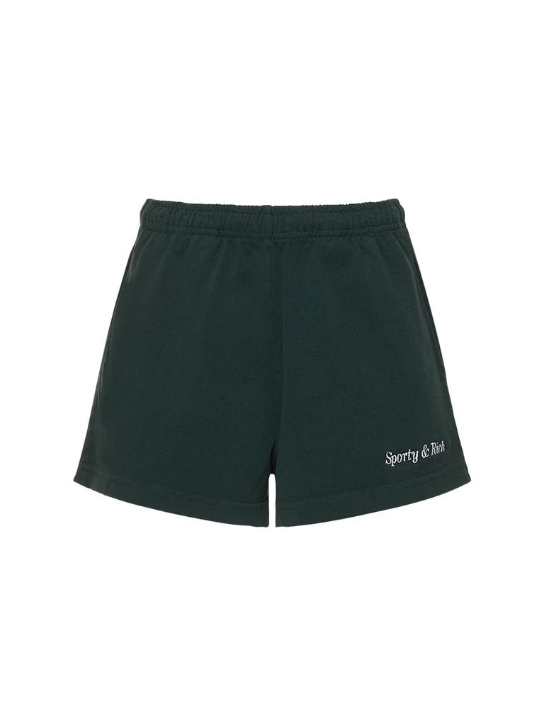 商品Sporty & Rich|Lvr Exclusive S&r Classic Logo Shorts,价格¥276,第1张图片