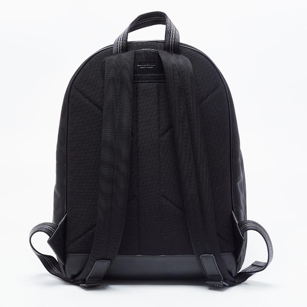 商品[二手商品] Burberry|Burberry Black Jacquard Monogram Jett Backpack Bag,价格¥6544,第6张图片详细描述